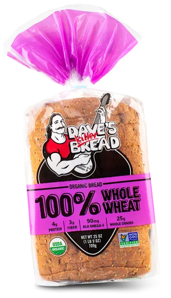 loaf of packaged Dave's Killer Bread
