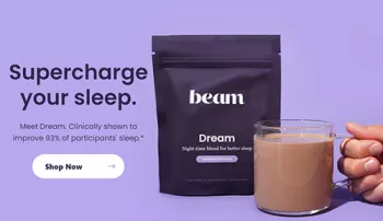screenshot of beam website
