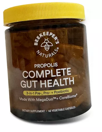 bottle of beekeeper's naturals propolis