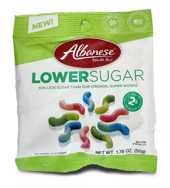Albanese Lower sugar gummy worms