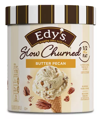 1.5 quart tub of Edy's slow churned butter pecan
