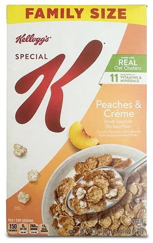 Box of special K peaches & creme
