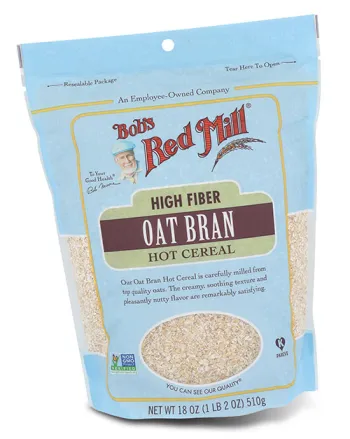 Bag of Bob's Red Mill high fiber oat bran