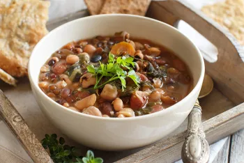 bowl of beans stew