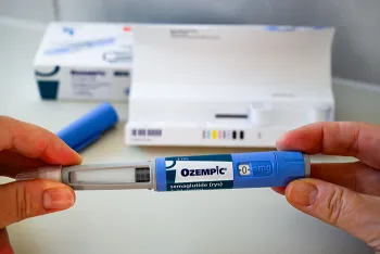 ozempic injection pen with box in background
