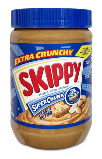 Jar of skippy super chunk