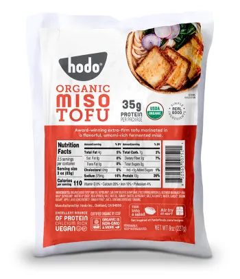Package of Hodo Organic Miso Tofu