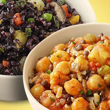 bowls of grains