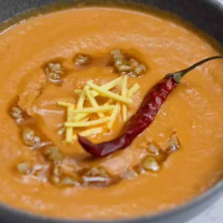 a bowl of Indian lentil soup