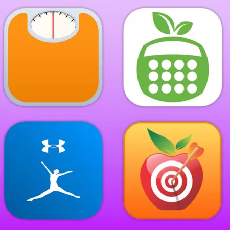 a sample of health app icons