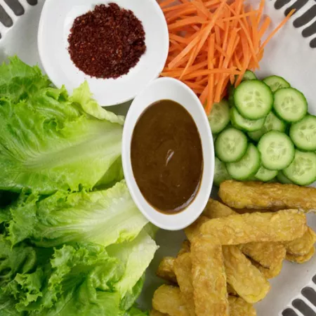 tempeh dish displayed in bowl