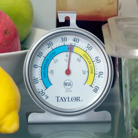 a refrigerator thermometer