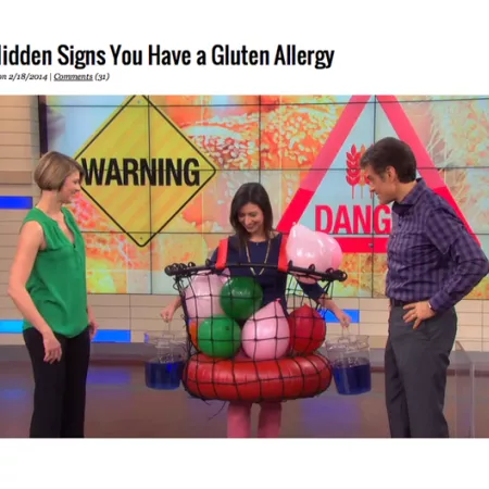 Dr. Oz gluten allergy screen capture