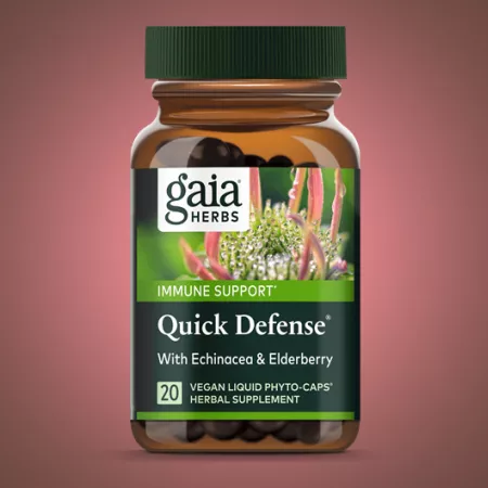 Gaia Herbs Quick Defense with Echinacea and Elderberry