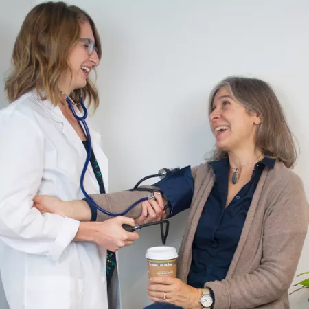 the wrong way to take someone's blood pressure