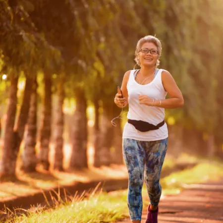 woman running