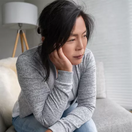 depressed woman