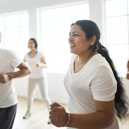 woman exercising