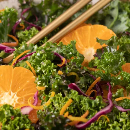 citrus and winter greens salad