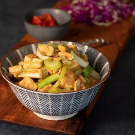 peanut tofu stir-fry