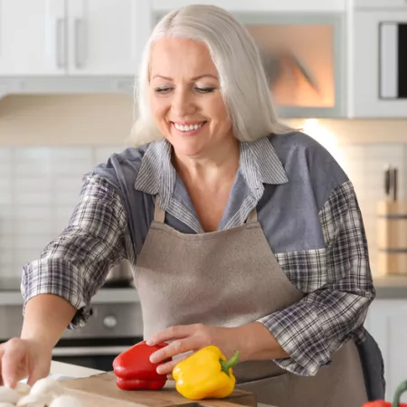 woman cooking