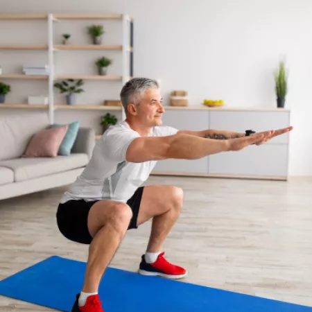 man exercising