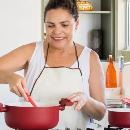 woman cooking
