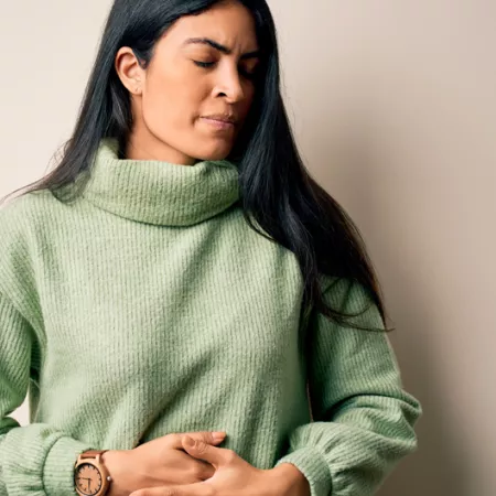 woman with GI discomfort