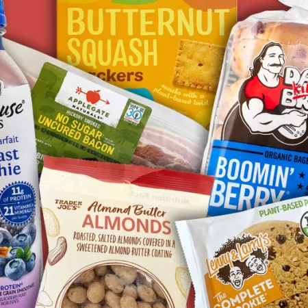 collage of food products