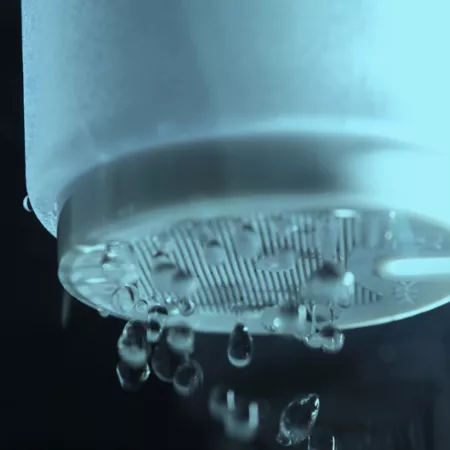 water dripping from filter
