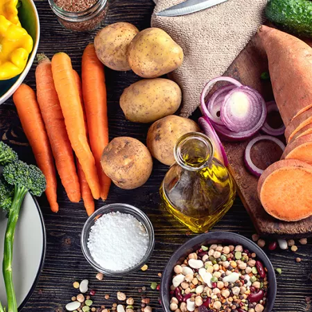 Assortment of vegetables on a table