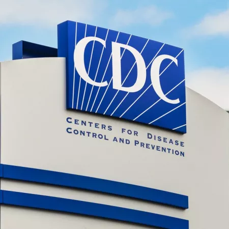 The sign in front of the CDC building