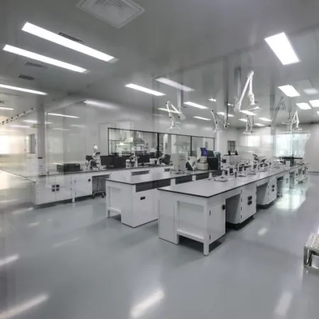 An empty laboratory in a testing facility