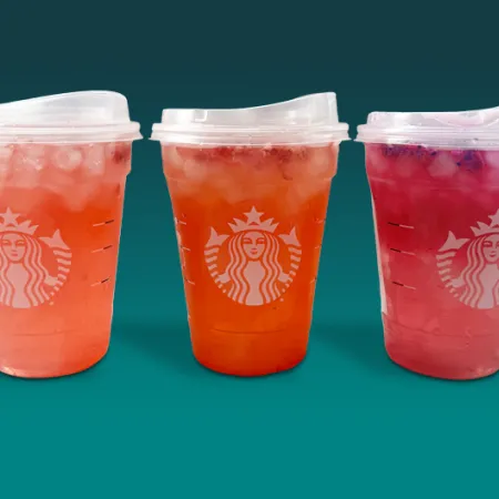 three grande Starbucks refreshers