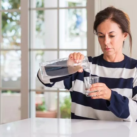 drinking water