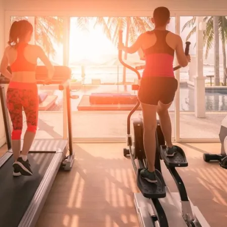 exercise on treadmill