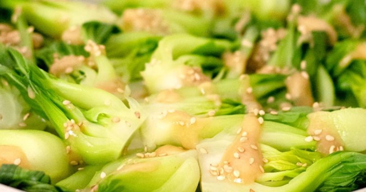 Sesame Miso Bok Choy | Center for Science in the Public Interest