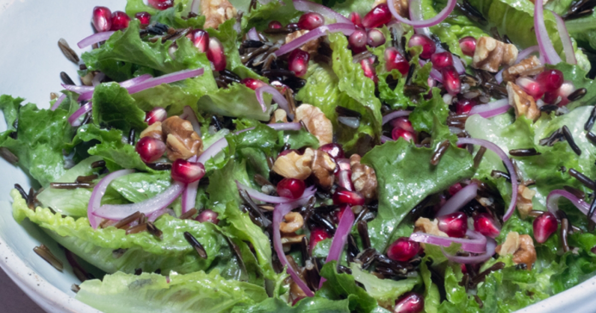 Wild Rice & Pomegranate Salad