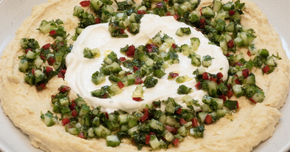 Zesty Cucumber Hummus Bowl